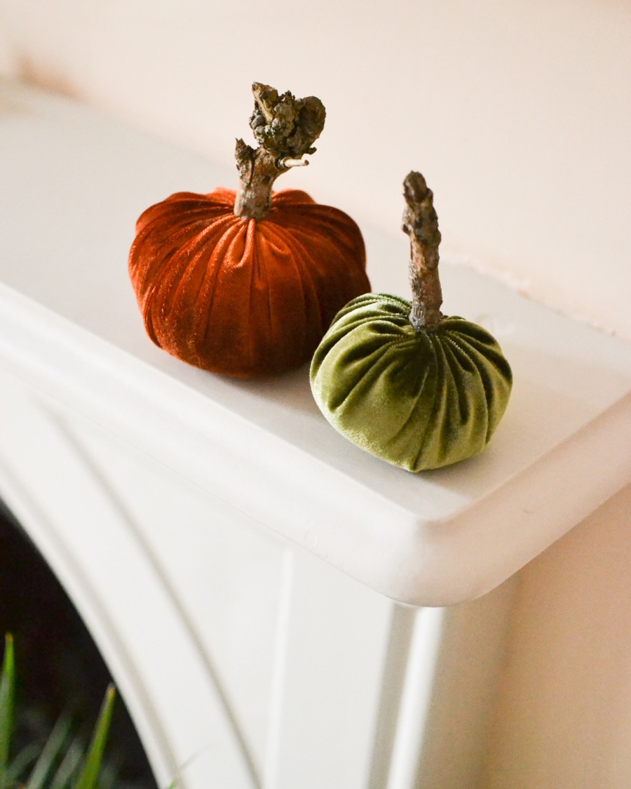 DIY Velvet pumpkins how to